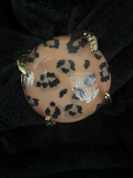 “Wildside” Leopard Dome Cuff
