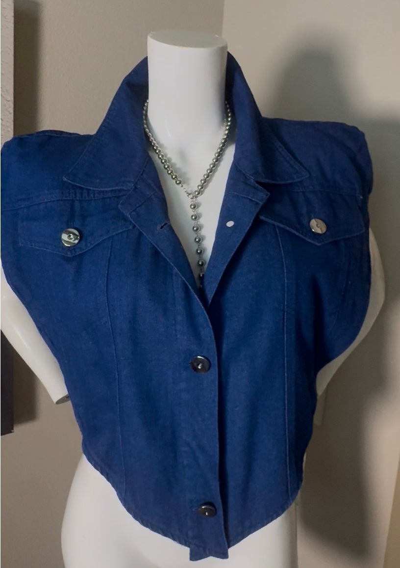 Denim Command Vest