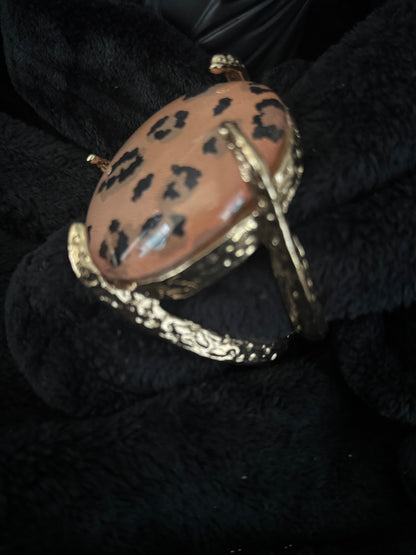 “Wildside” Leopard Dome Cuff