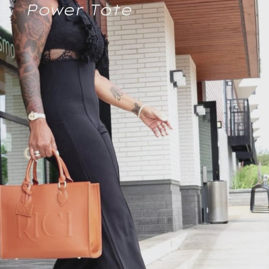 Cognac RICH Power Tote