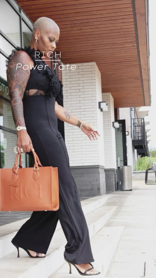 Cognac RICH Power Tote